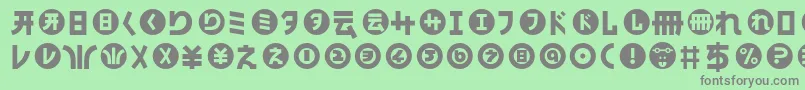 HamangairregularllNormal Font – Gray Fonts on Green Background