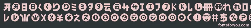 HamangairregularllNormal Font – Pink Fonts on Black Background