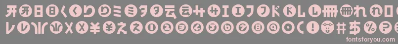 HamangairregularllNormal Font – Pink Fonts on Gray Background