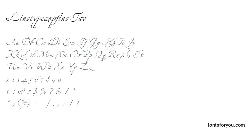Schriftart LinotypezapfinoTwo – Alphabet, Zahlen, spezielle Symbole