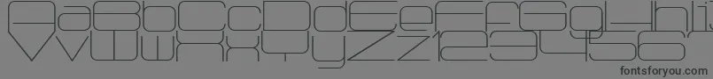 Radio1875 Font – Black Fonts on Gray Background