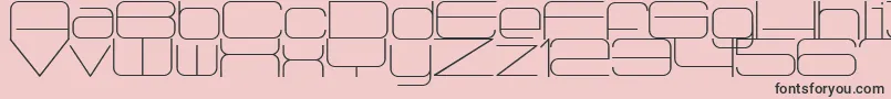 Radio1875 Font – Black Fonts on Pink Background