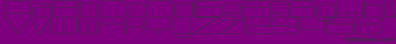 Radio1875 Font – Black Fonts on Purple Background