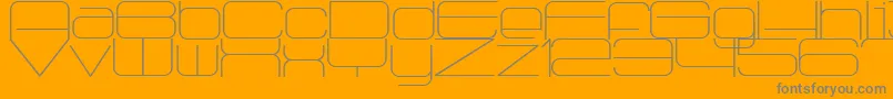Radio1875 Font – Gray Fonts on Orange Background