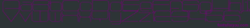 Radio1875 Font – Purple Fonts on Black Background