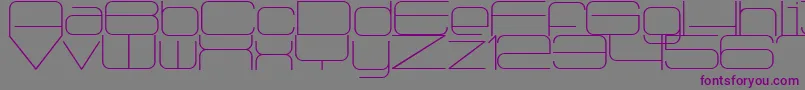 Radio1875 Font – Purple Fonts on Gray Background