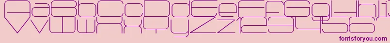 Radio1875 Font – Purple Fonts on Pink Background