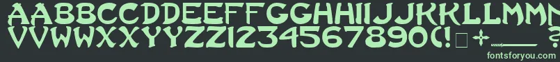 Lastninja Font – Green Fonts on Black Background