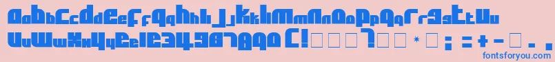 Weitere Informationen zur AlphaFlightSolidSmallCaps-Schriftart AlphaFlightSolidSmallCaps-Schriftart – Blaue Schriften auf rosa Hintergrund