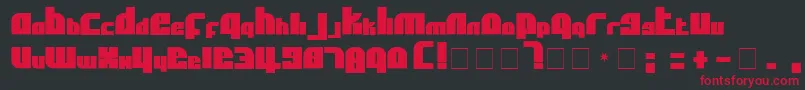 Подробнее о шрифте AlphaFlightSolidSmallCaps Шрифт AlphaFlightSolidSmallCaps – красные шрифты на чёрном фоне