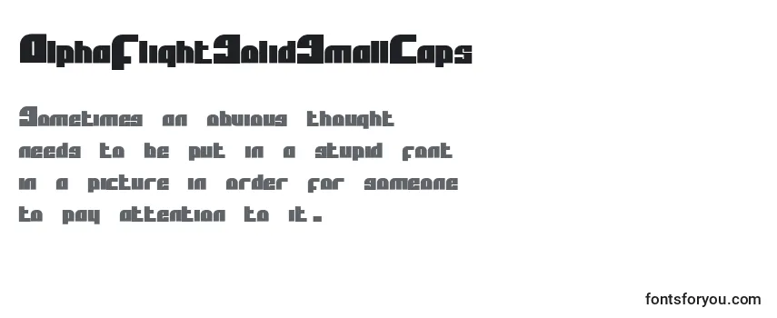 Police AlphaFlightSolidSmallCaps