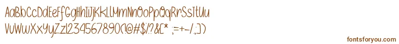 IfOnlyTtf Font – Brown Fonts on White Background