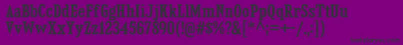 KingsbridgeCdSb Font – Black Fonts on Purple Background