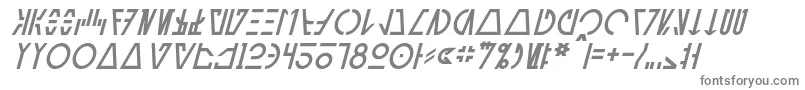 フォントAurebeshCantinaItalic – 灰色のフォント