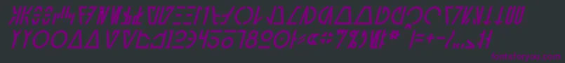fuente AurebeshCantinaItalic – Fuentes Moradas Sobre Fondo Negro