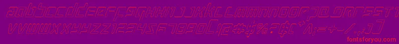Подробнее о шрифте ProkofievOutlineItalic Шрифт ProkofievOutlineItalic – красные шрифты на фиолетовом фоне