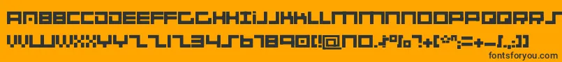 SystemsAnalysis Font – Black Fonts on Orange Background