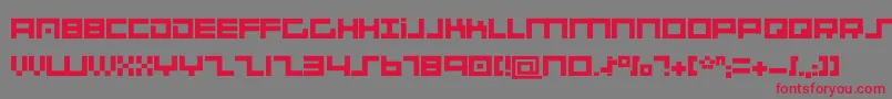 SystemsAnalysis Font – Red Fonts on Gray Background