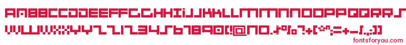 フォントSystemsAnalysis – 白い背景に赤い文字