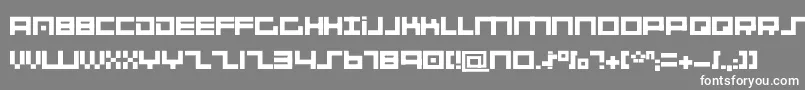 SystemsAnalysis Font – White Fonts on Gray Background