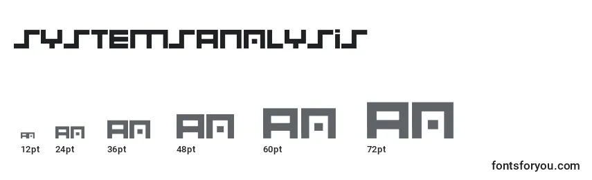 SystemsAnalysis Font Sizes