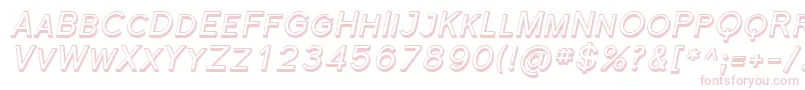 FlorencesansScShadedItalic Font – Pink Fonts on White Background