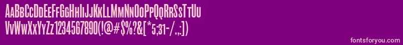 RoswellscfouritcTt Font – Pink Fonts on Purple Background