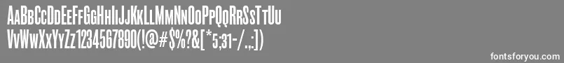 RoswellscfouritcTt Font – White Fonts on Gray Background