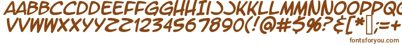 Шрифт LtromaticItalic – коричневые шрифты на белом фоне