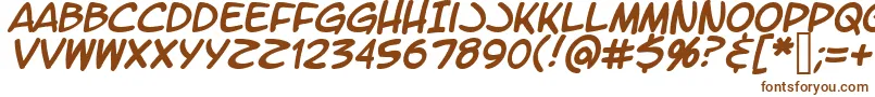 LtromaticItalic-fontti – ruskeat fontit