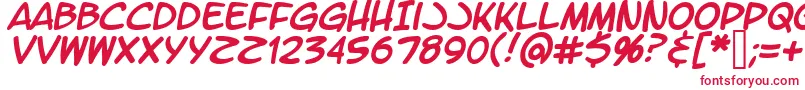 Fonte LtromaticItalic – fontes vermelhas