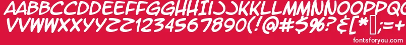 fuente LtromaticItalic – Fuentes Blancas Sobre Fondo Rojo