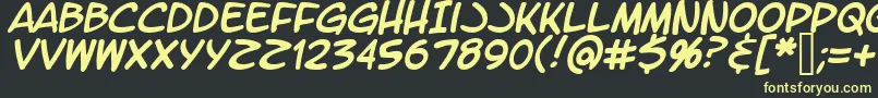 fuente LtromaticItalic – Fuentes Amarillas Sobre Fondo Negro