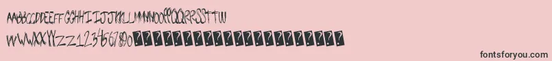 Snugbum Font – Black Fonts on Pink Background