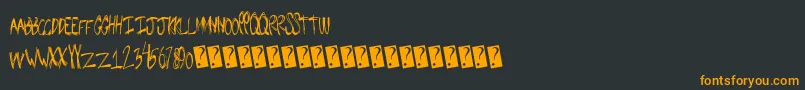 Snugbum Font – Orange Fonts on Black Background