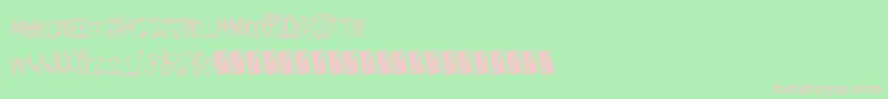 Police Snugbum – polices roses sur fond vert