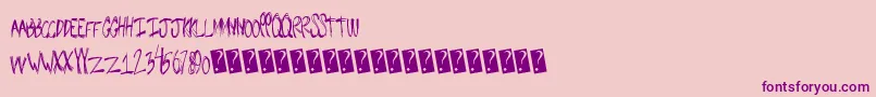 Snugbum Font – Purple Fonts on Pink Background