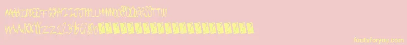 Snugbum Font – Yellow Fonts on Pink Background