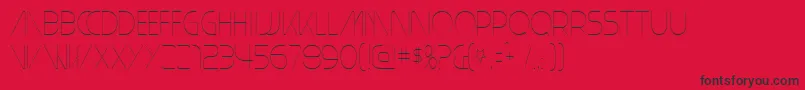 PlainCred1978 Font – Black Fonts on Red Background