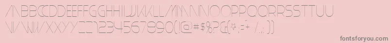 fuente PlainCred1978 – Fuentes Grises Sobre Fondo Rosa