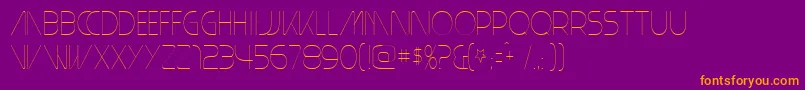 PlainCred1978 Font – Orange Fonts on Purple Background