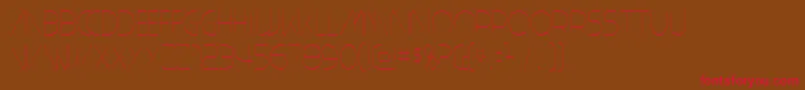 PlainCred1978 Font – Red Fonts on Brown Background