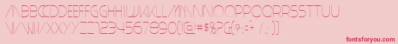 PlainCred1978 Font – Red Fonts on Pink Background