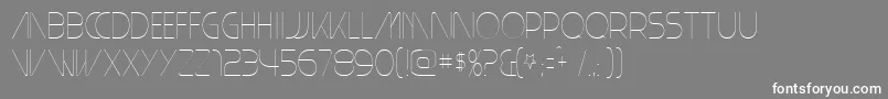 PlainCred1978 Font – White Fonts on Gray Background