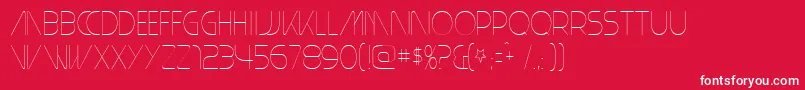 PlainCred1978 Font – White Fonts on Red Background