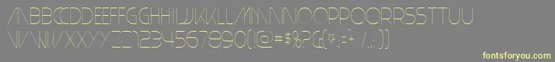 PlainCred1978 Font – Yellow Fonts on Gray Background