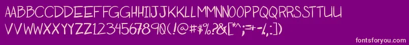 OtakuRant Font – Pink Fonts on Purple Background