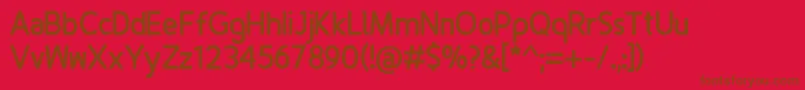 FinenessBold Font – Brown Fonts on Red Background