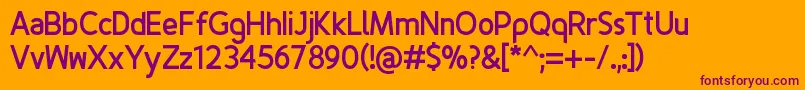 More about FinenessBold Font FinenessBold Font – Purple Fonts on Orange Background