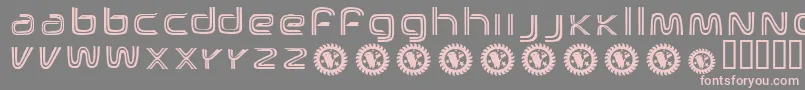 BrandNewHeavies Font – Pink Fonts on Gray Background